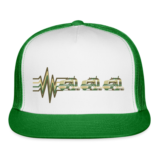 Trucker Hat #1 - white/kelly green