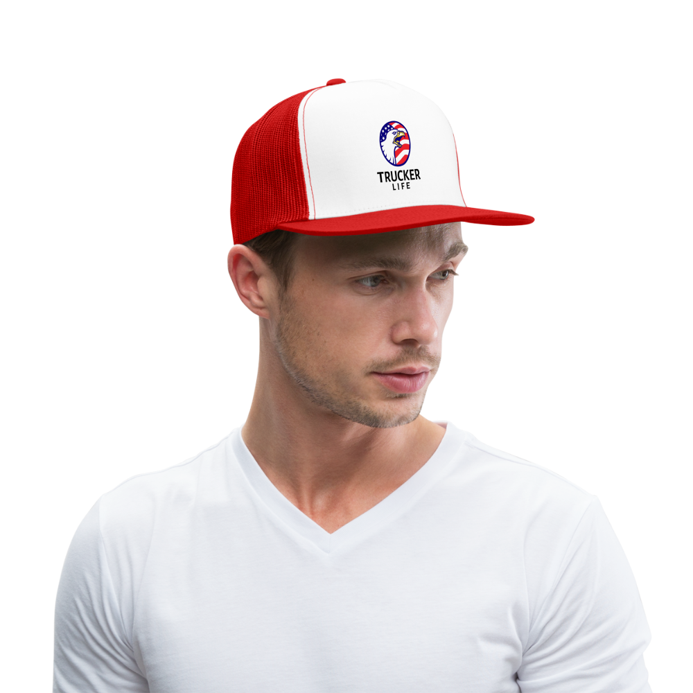 Trucker Life #53 Design - white/red