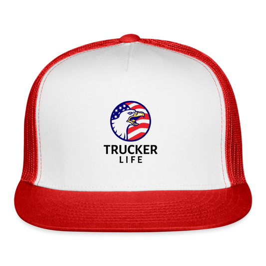 Trucker Life #53 Design - white/red