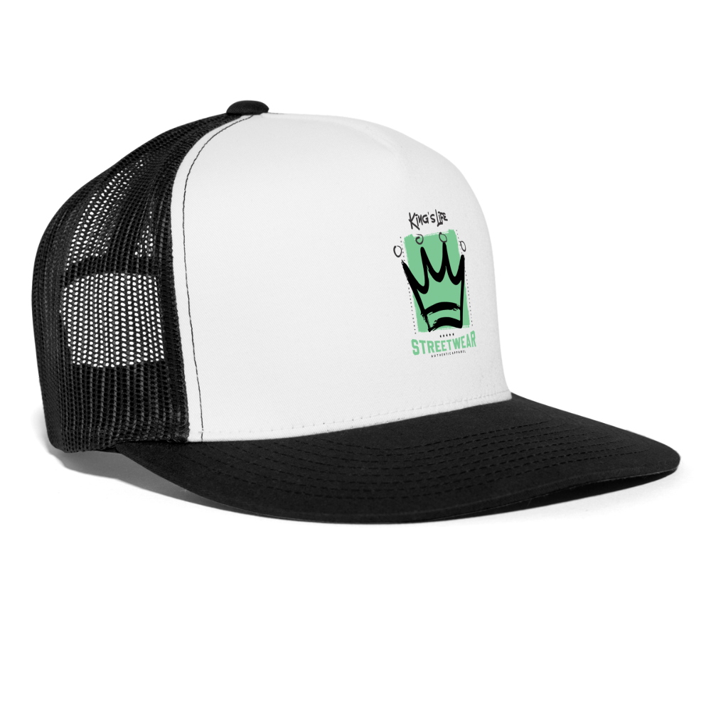 Urban Hat #3 Eco Trucker Cap - white/black