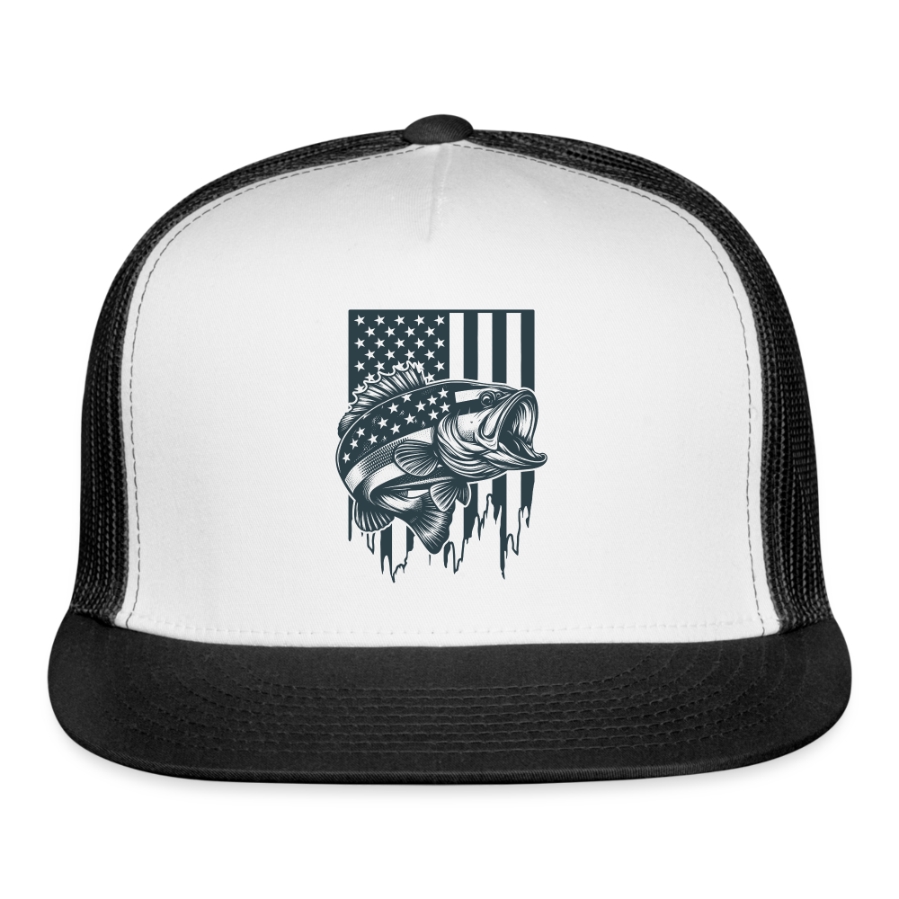 USA Fishing #2 Design - white/black