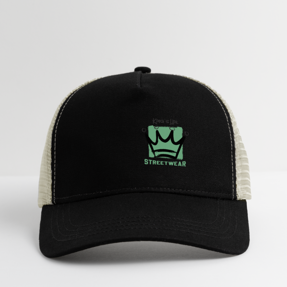 Urban Hat #3 Eco Trucker Cap - black/oyster