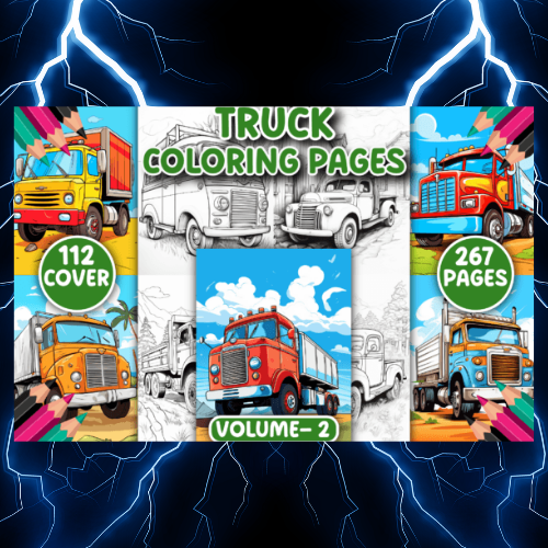 267 Truck Coloring Pages V-2