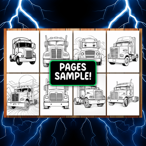 200 Semi Truck Coloring Pages