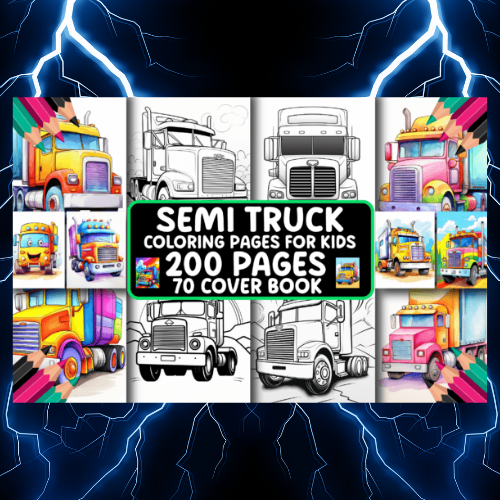 200 Semi Truck Coloring Pages