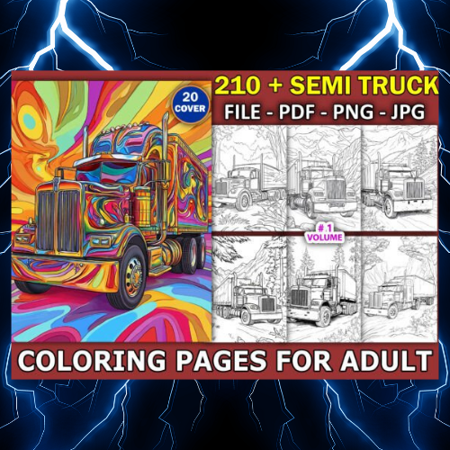 210+ Semi Truck Coloring Pages